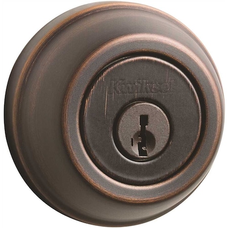 Kwikset 780 Series Venetian Bronze Single Cylinder Deadbolt Featuring SmartKey Security 780 11P SMT RCAL RCS